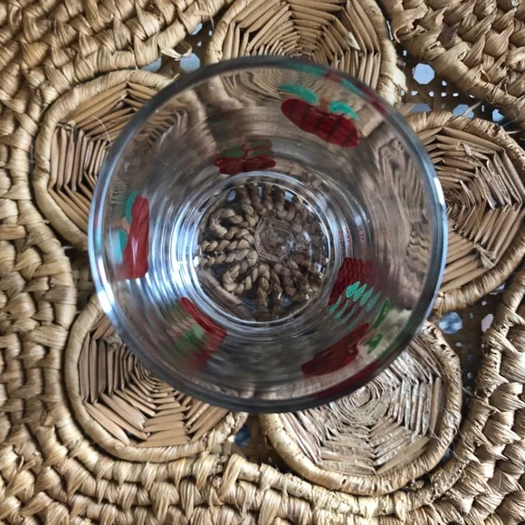 Anchor Hocking Plaid Apple Creamer & Juice Glass Set - Picture 10 of 15